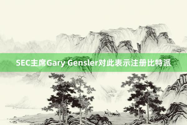 SEC主席Gary Gensler对此表示注册比特派